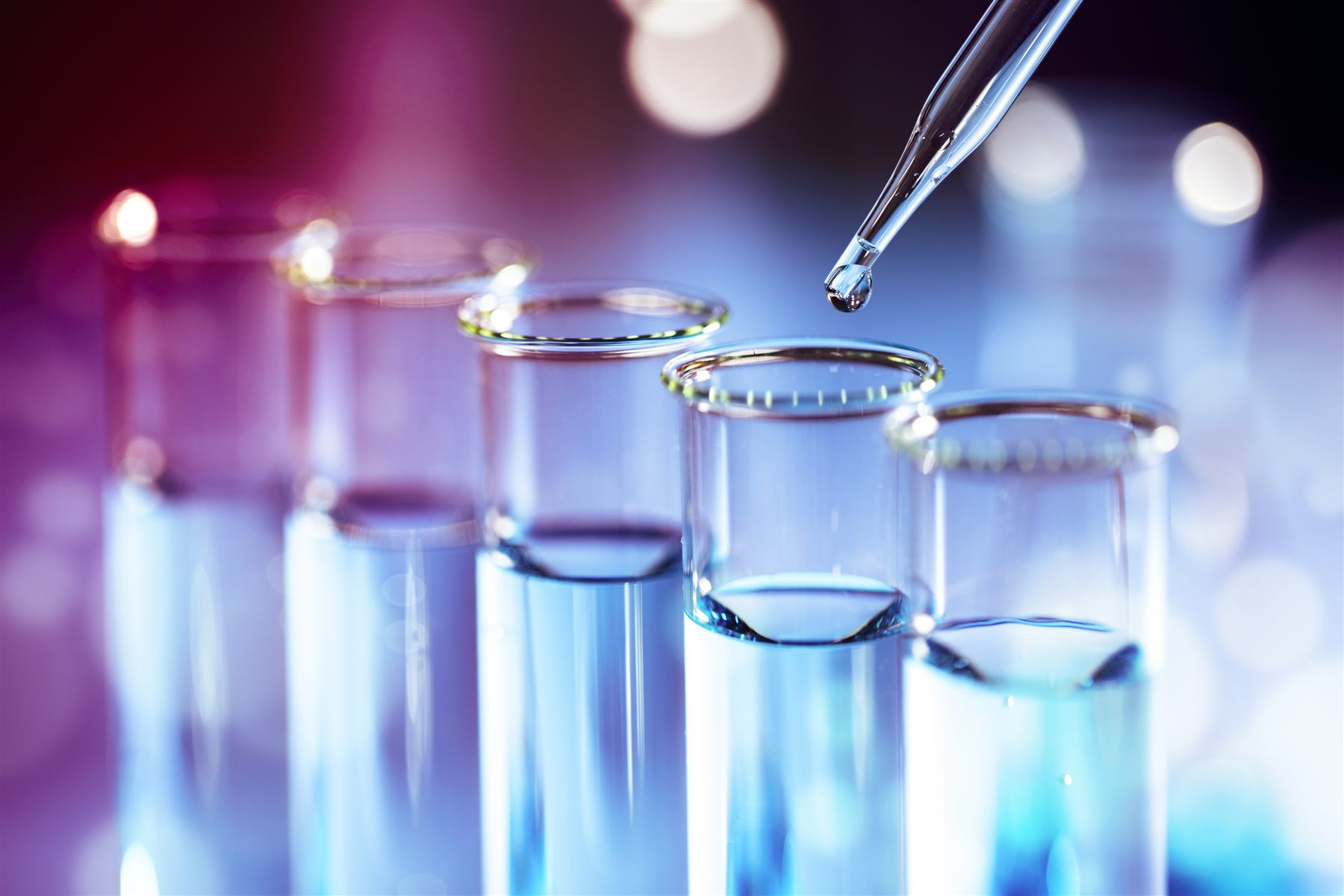 Forensic alcohol testing lab glassware for BAC simulation science